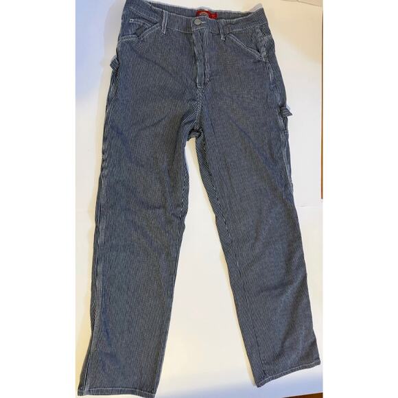 VTG Dickies Womens Carpenter Pants Size 9/29 Blue & White Model CP20R - Picture 3 of 13